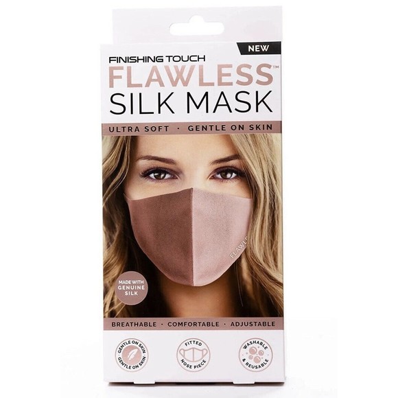 6X Finishing Touch Flawless Silk Face Masks Women’s Blush Gentle Breathable SILK - Picture 1 of 5
